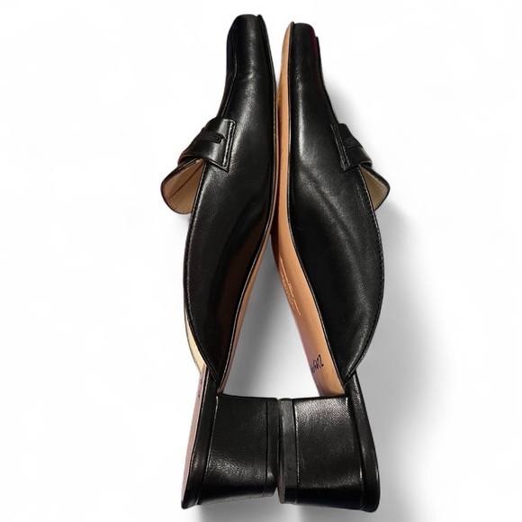 Salvatore Ferragamo Marcella Black Leather Mules with Leather Soles Size 7 3A - Picture 8 of 10